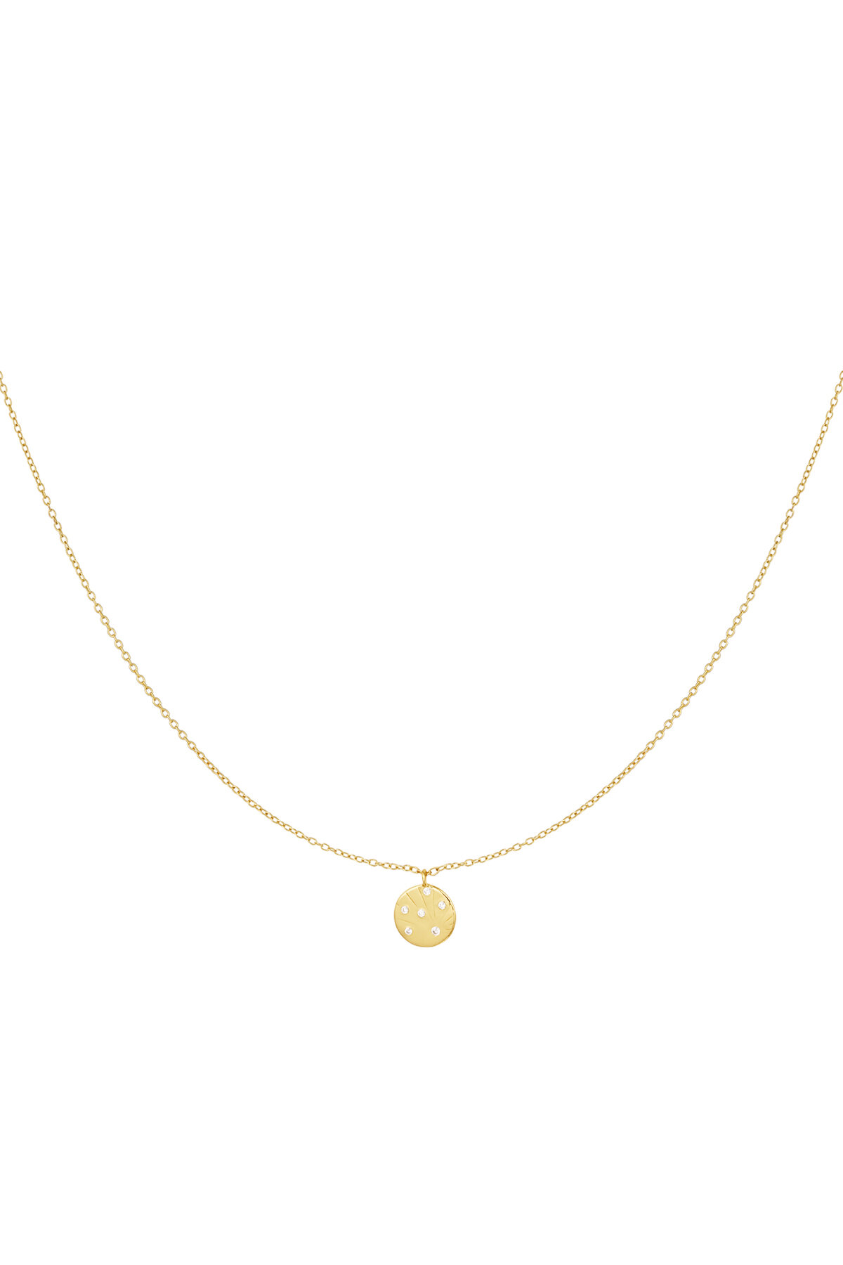 Charm collar con piedras - plata 925 h5 