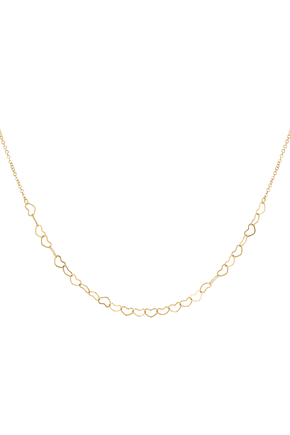 collana con cuori uniti 
