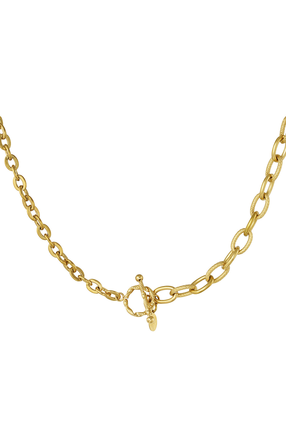 schakelketting 2 maten met ronde sluiting 