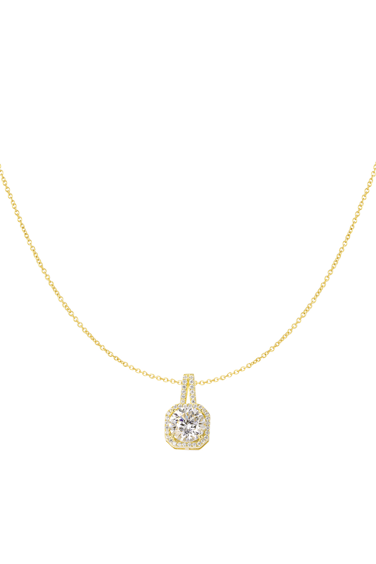 necklace square stone 
