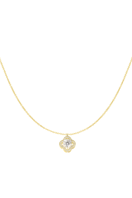 necklace clover stone