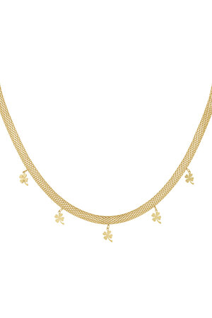 ketting robuust met klavertjes h5