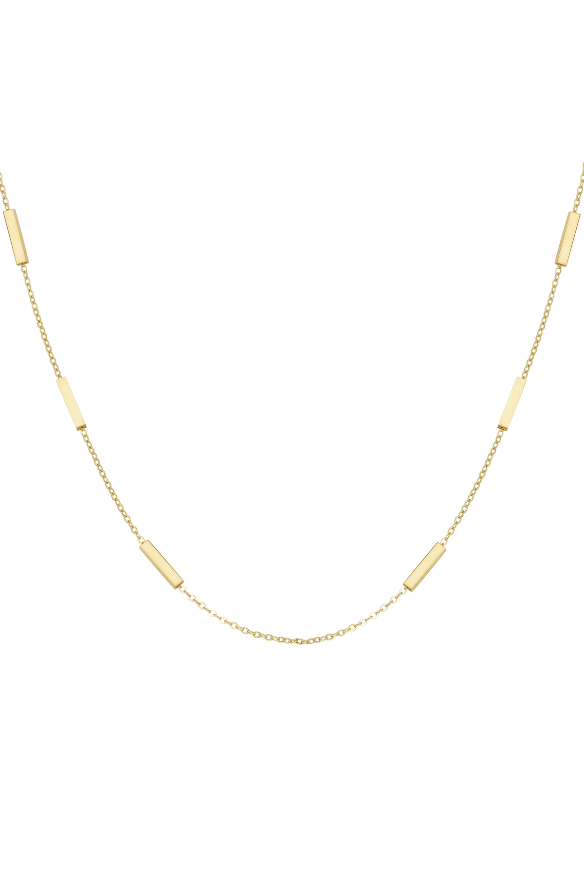 Groothandel Roestvrijstalen Sleutelbeenketting met Onregelmatige Vorm voor Vrouwen 30-40 cm Simple Series