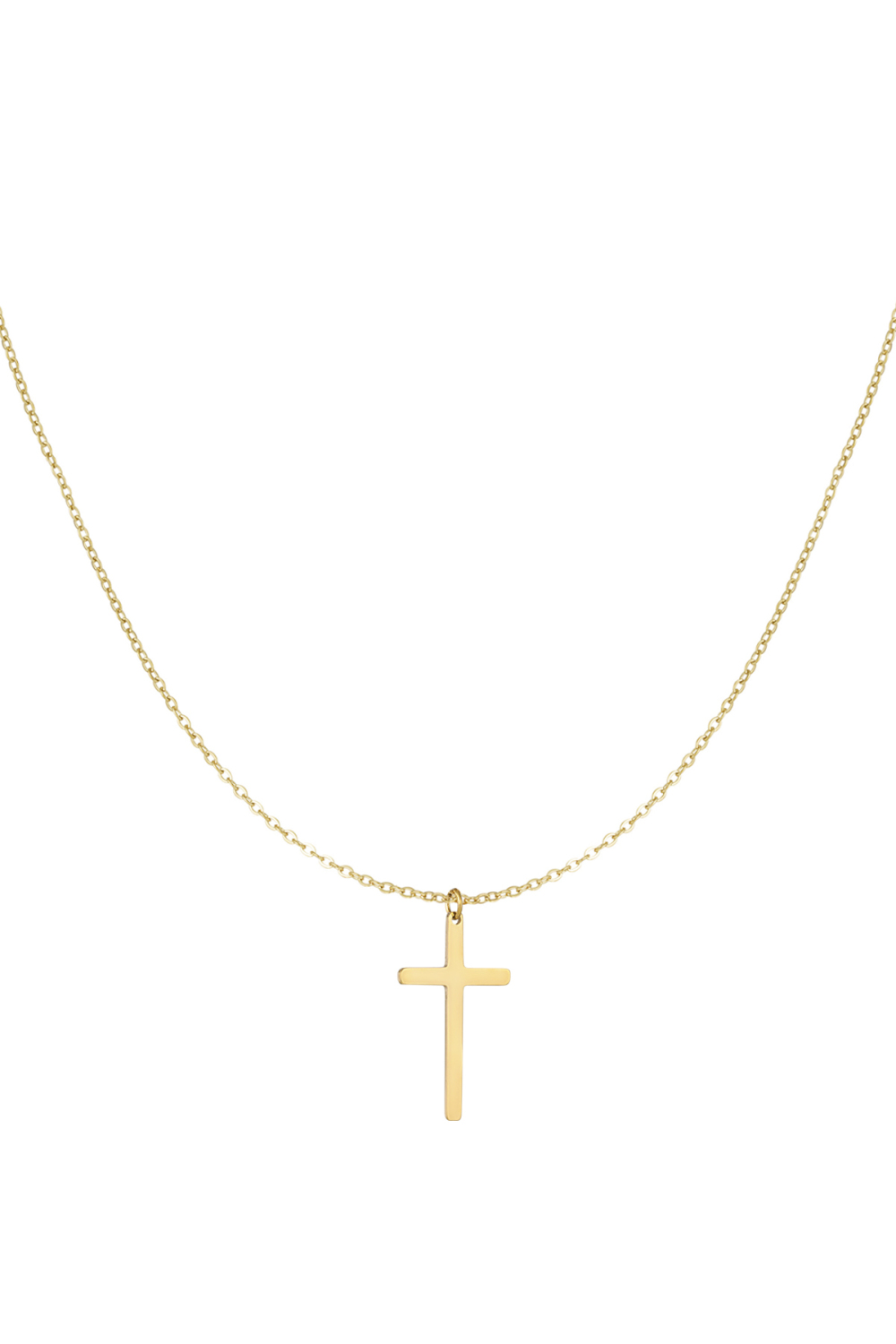 Halskette Mit Kreuzanhänger – Silber
