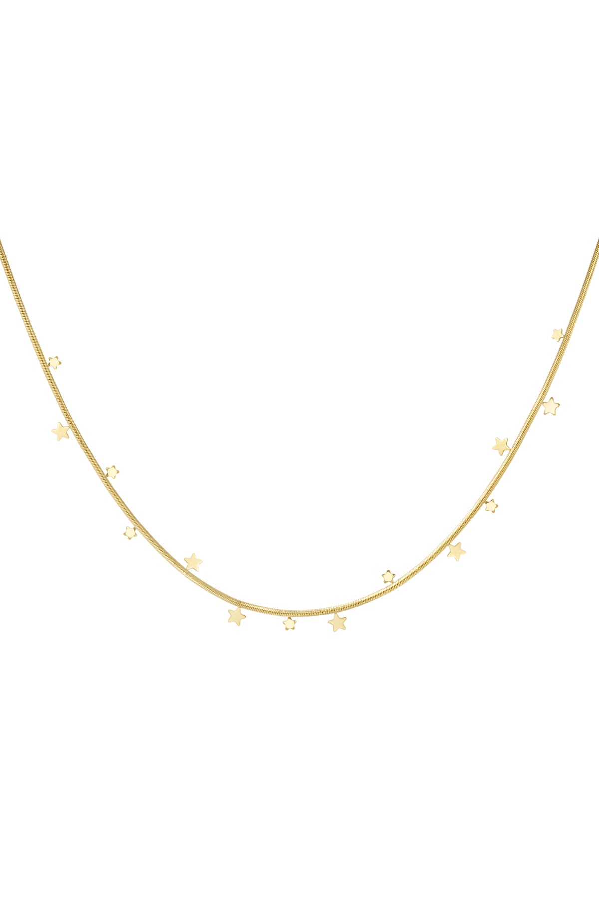 Groothandel Sterrenpatroon RVS Halsketting voor Vrouwen Sleutelbeenketting 30-40 cm Simple Series