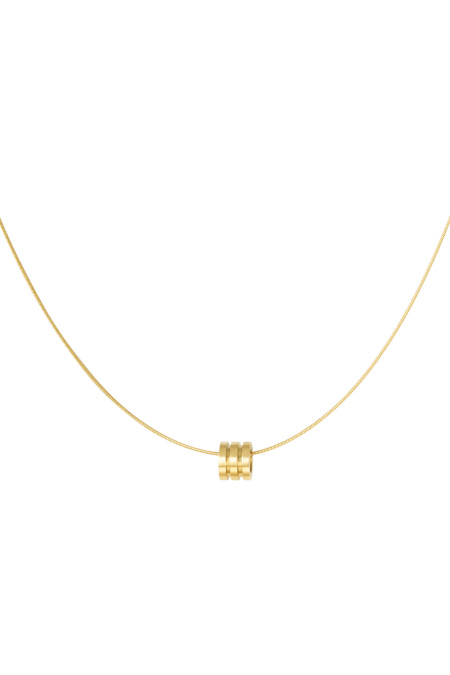 necklace three-layer charm