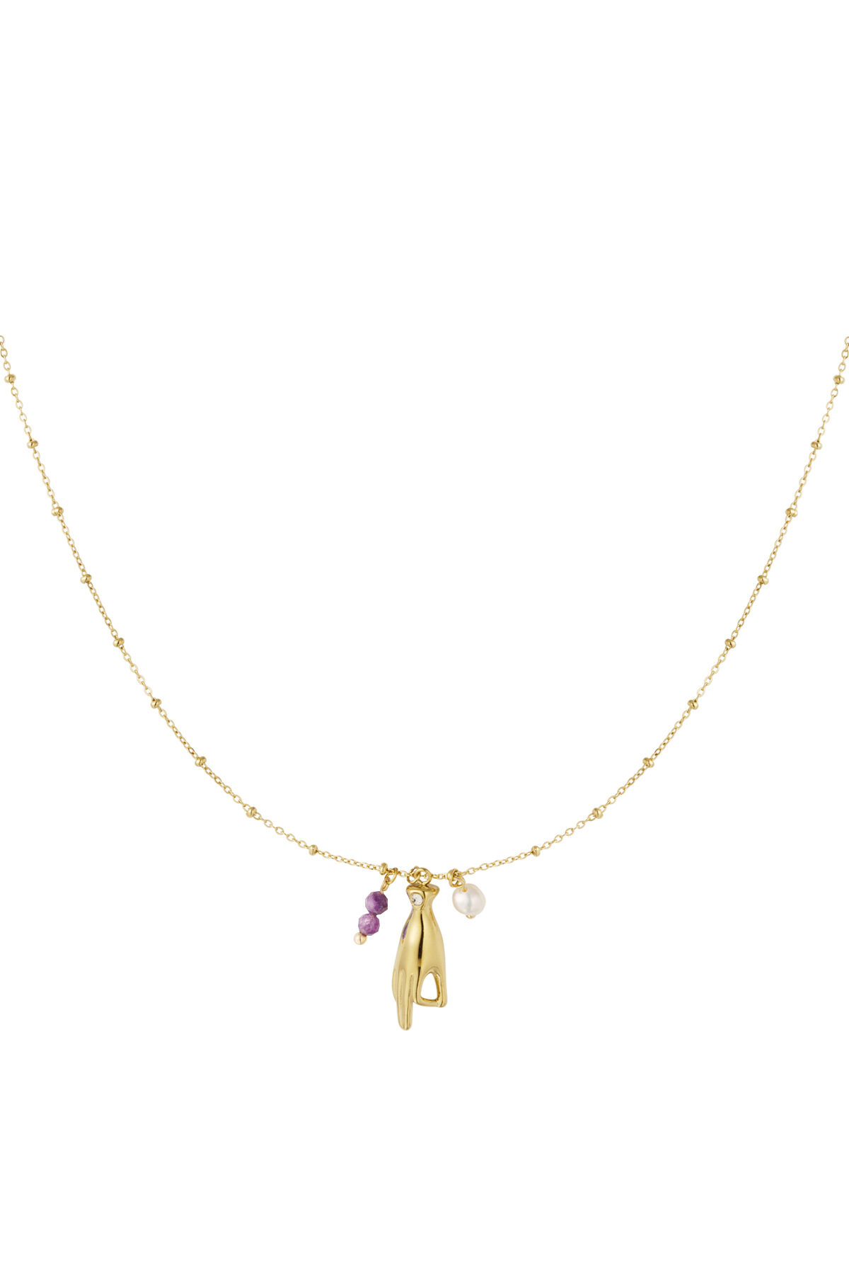 Collana con ciondolo a mano aperta 2