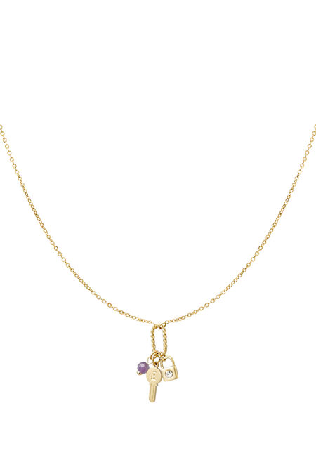 necklace charms key letter e