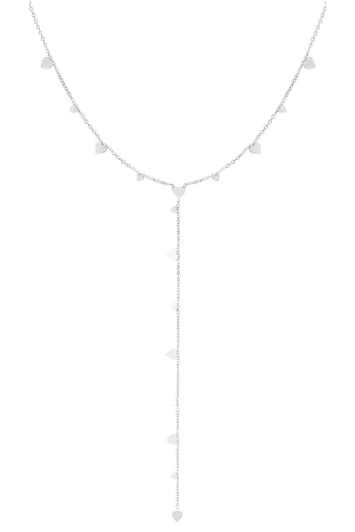Necklace coins with center piece - Silver Color color 2