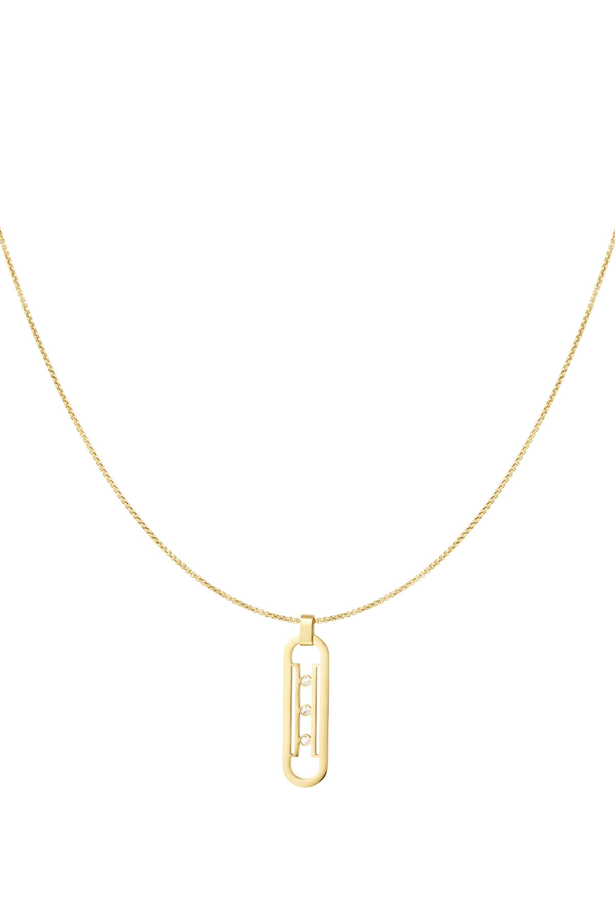 collar eslabón piedras h5 