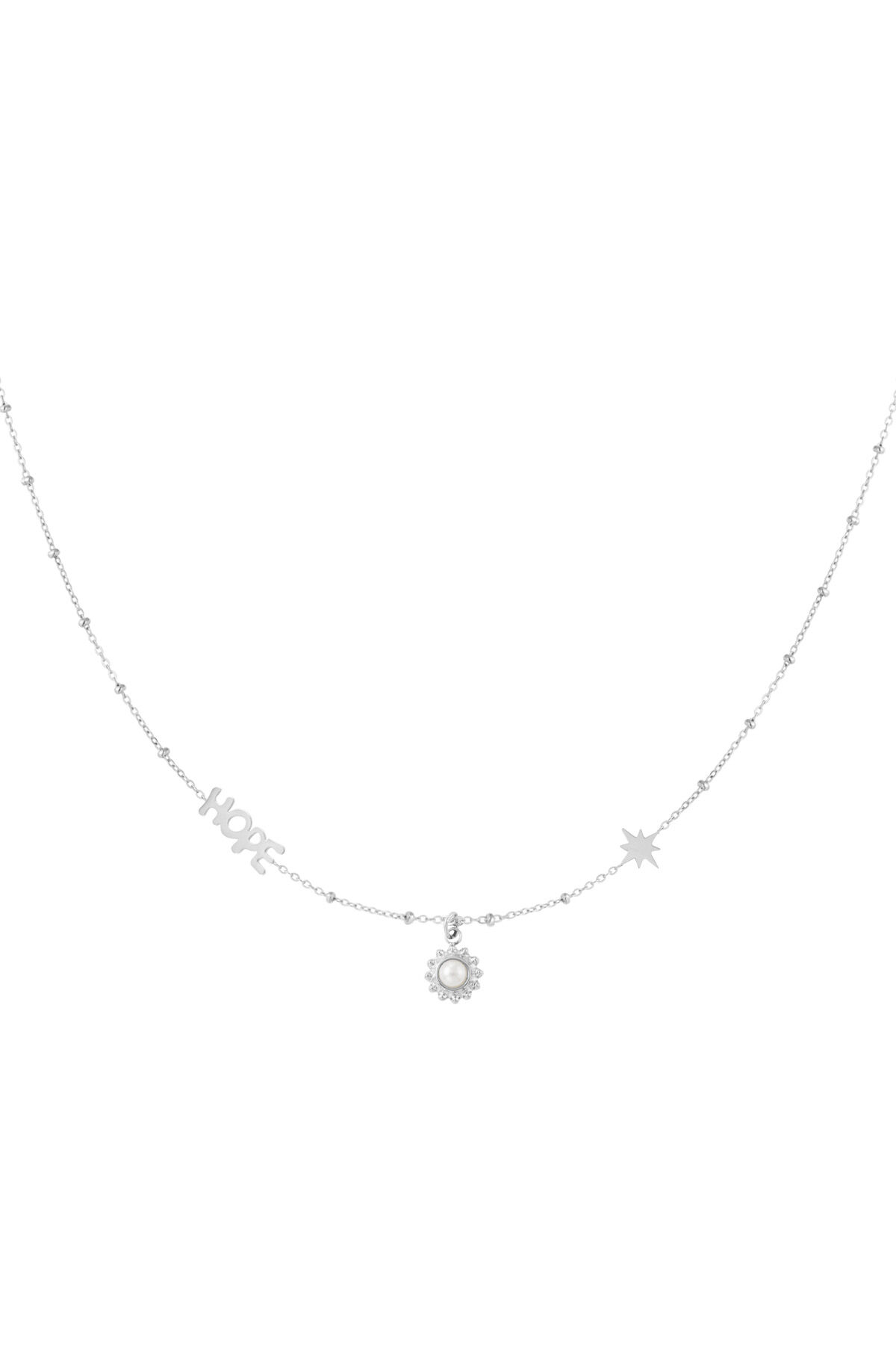 bolletjes ketting met hope en hangers