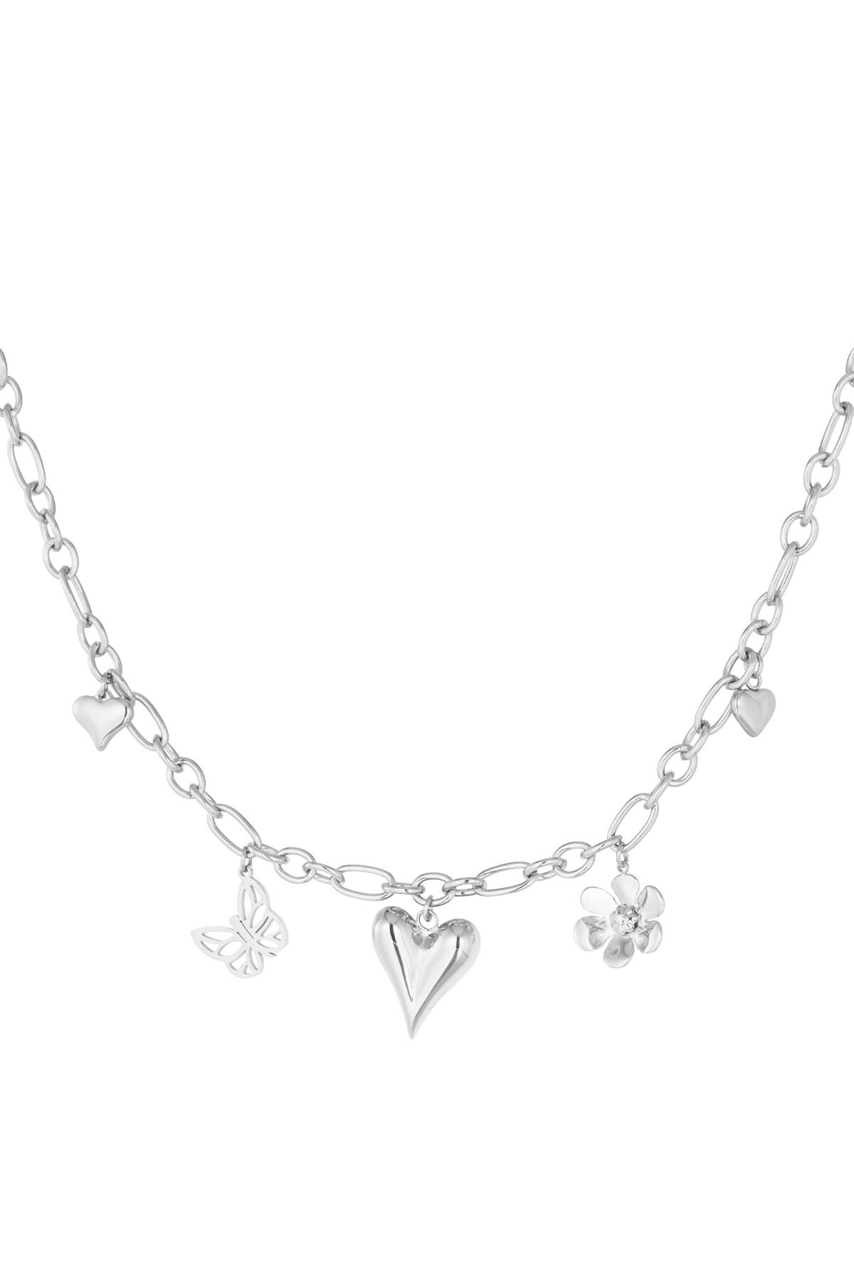 collana con ciondolo d'amore naturale 