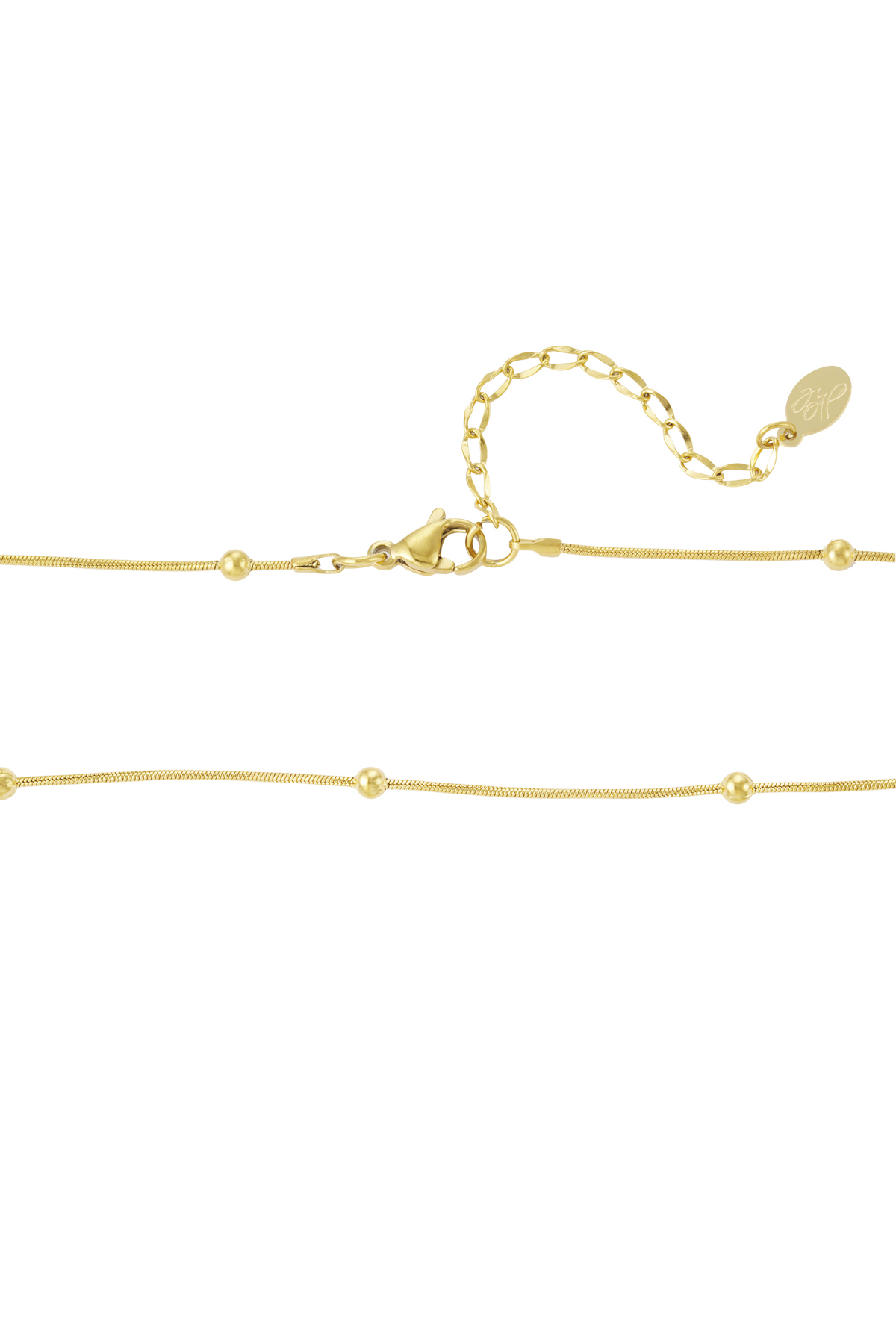 small ball necklace with heart h5 Picture4