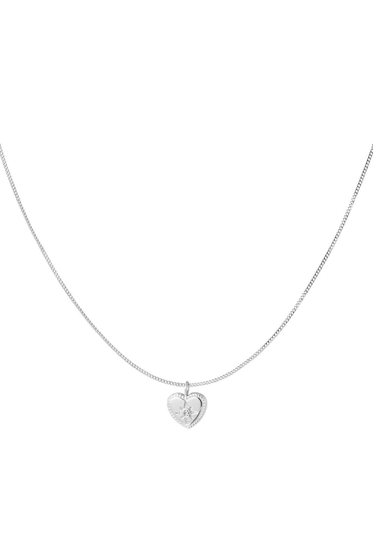 collar clásico de corazón con diamante h5 