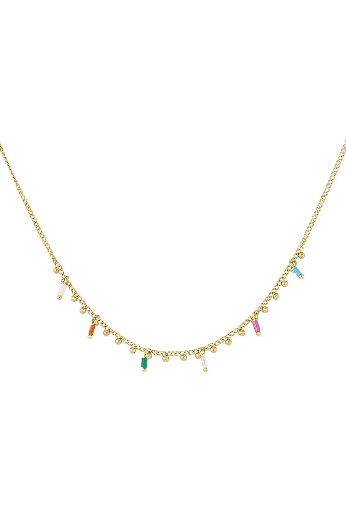 charm necklace messy colors