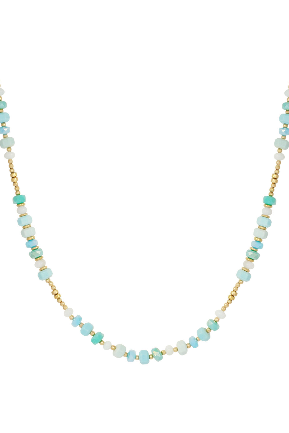 Collar envolvente colorido - azul/Color dorado h5 