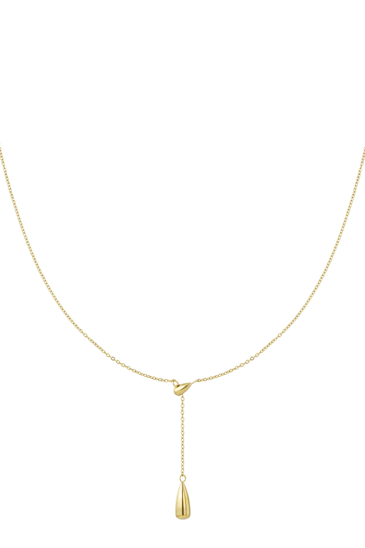 collar con dije de gota 