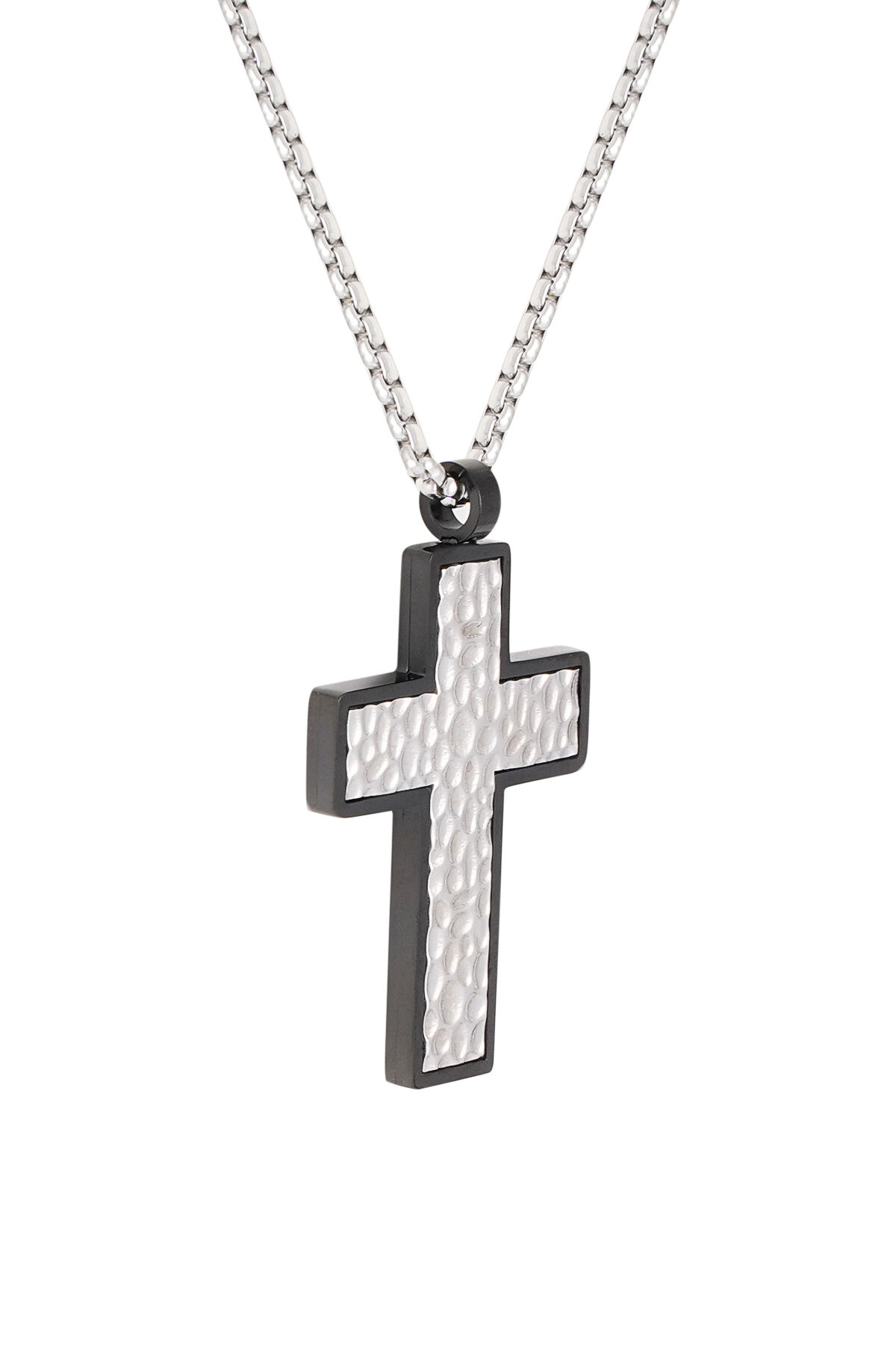 collar con cruz estructurada con charm Imagen2