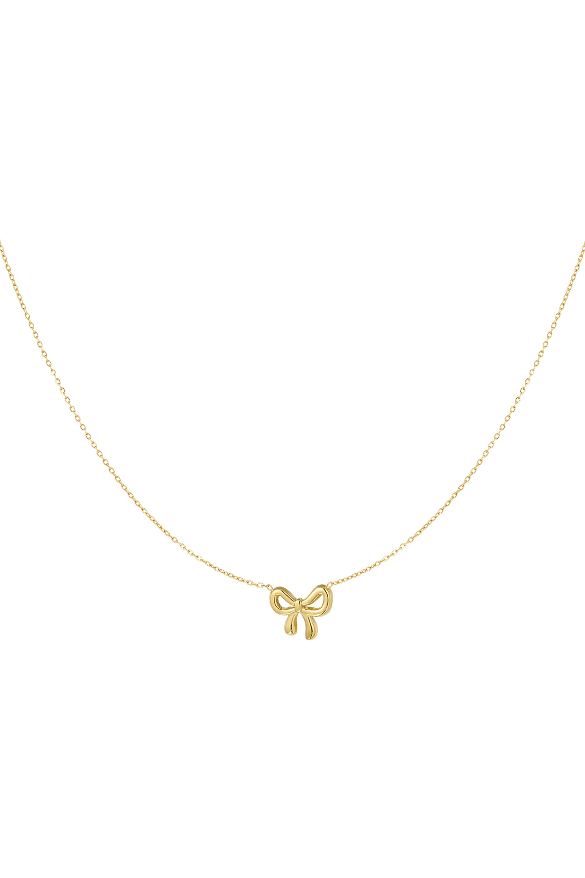 simple bow necklace 2