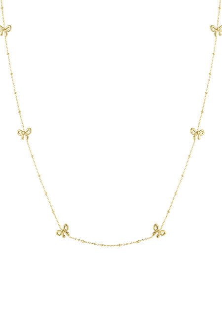 long necklace with bows