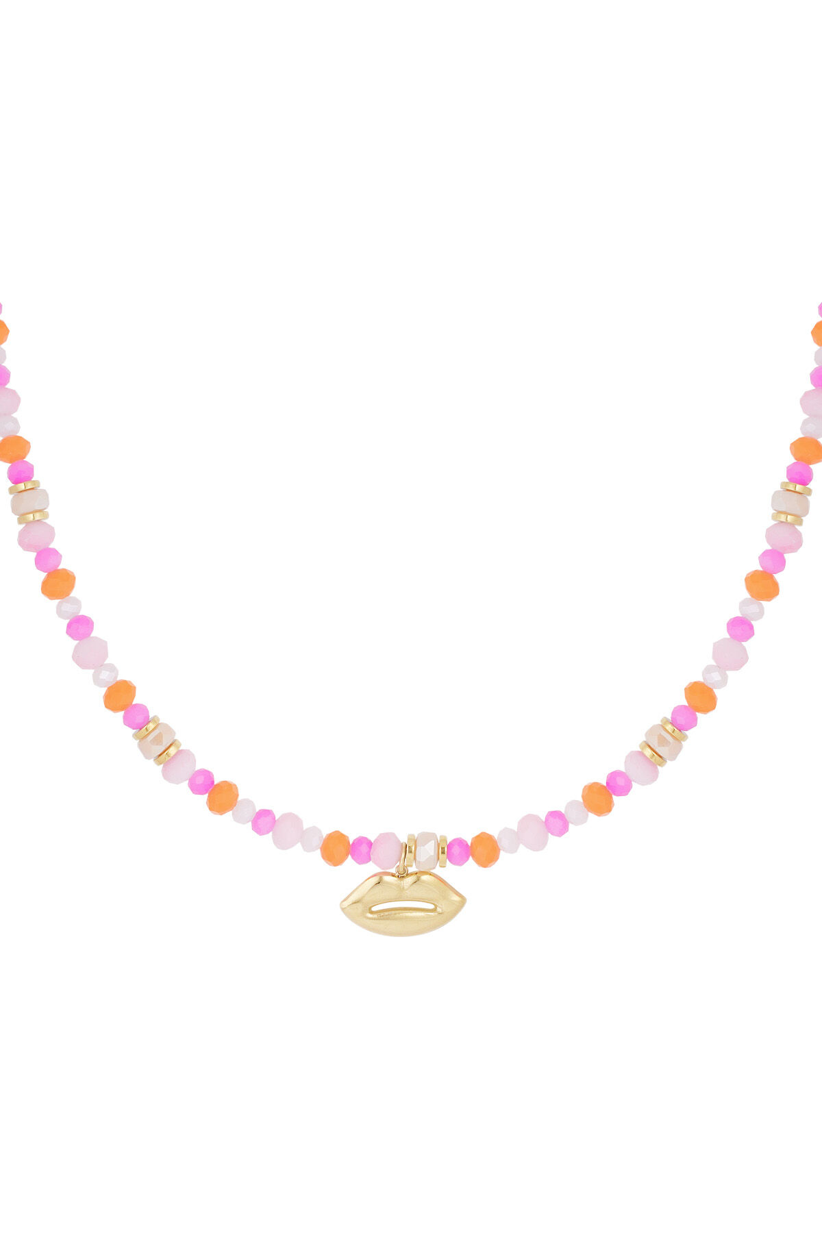 Collier colCouleur oré baiser joyeux h5
