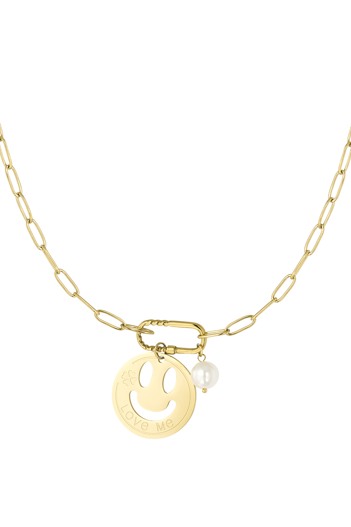 collar de eslabones smiley 