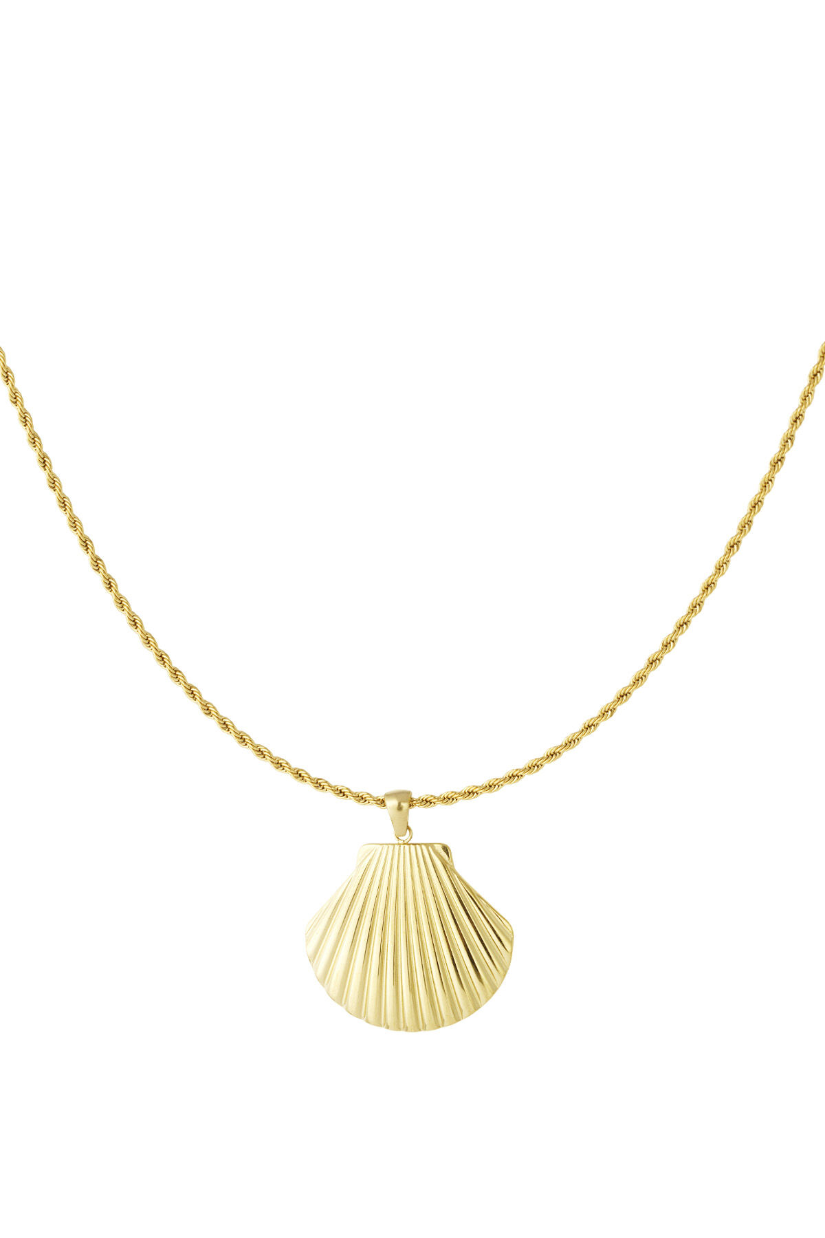 collier déclaration coquillage 
