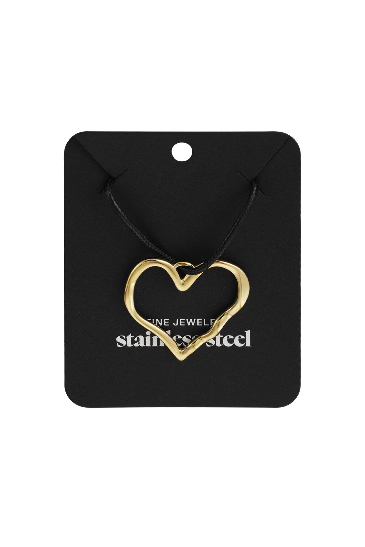 catena in corda cuore grande h5 Immagine5
