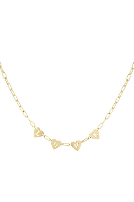 Halskette „Loving Link“ – Goldfarbe - Goldfarbefarbe 2