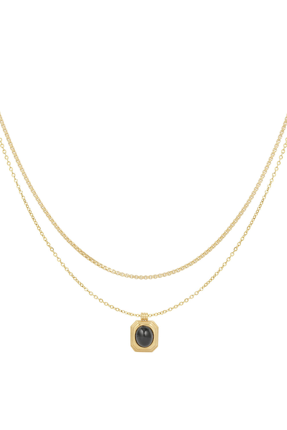 double chain vintage charm
