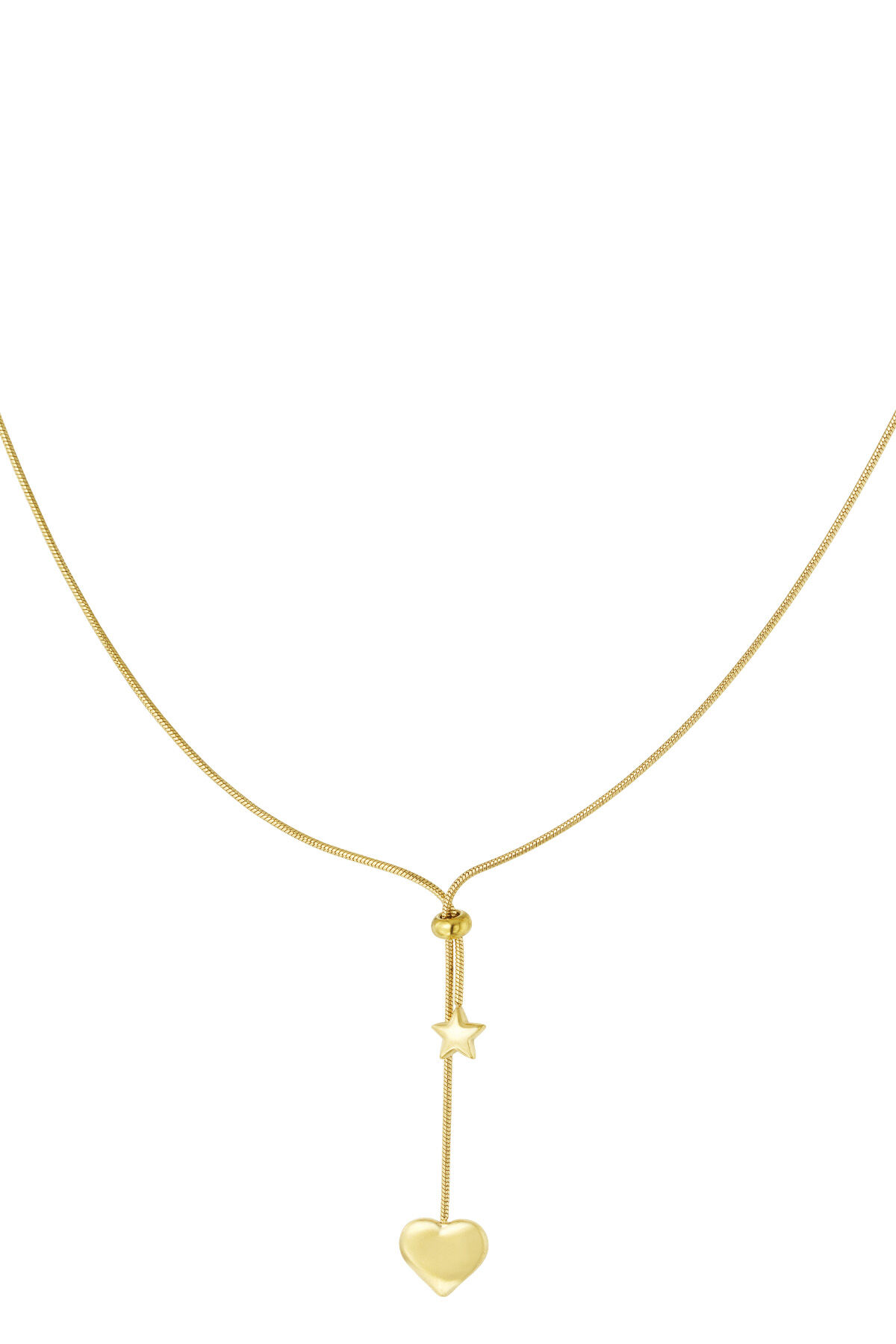 collier coeur scintillant 