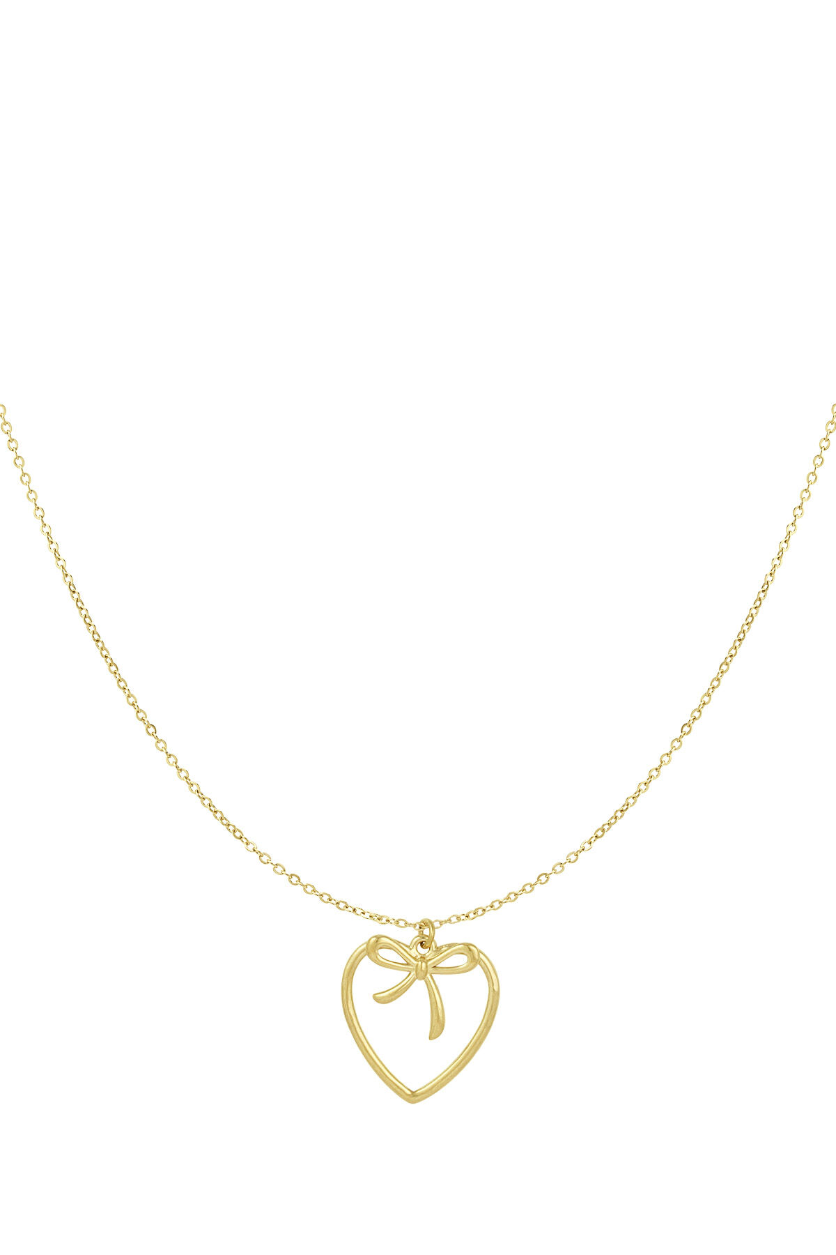 collana con fiocco a cuore 