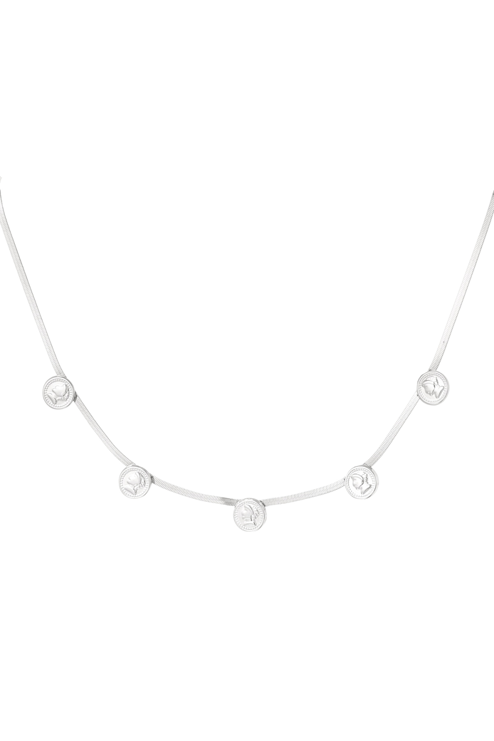 Coin Flat Chain Necklace 