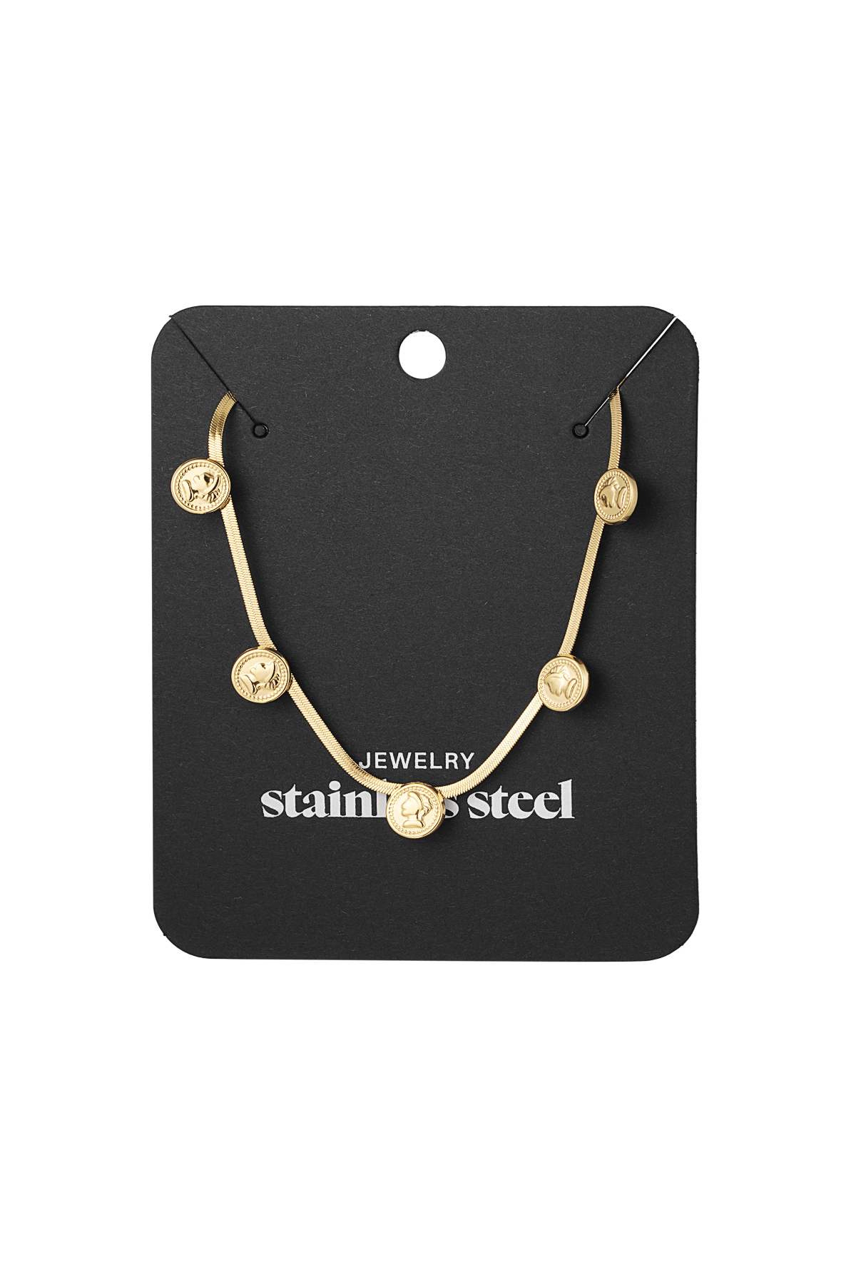 collier chaîne plate coin h5 Image3