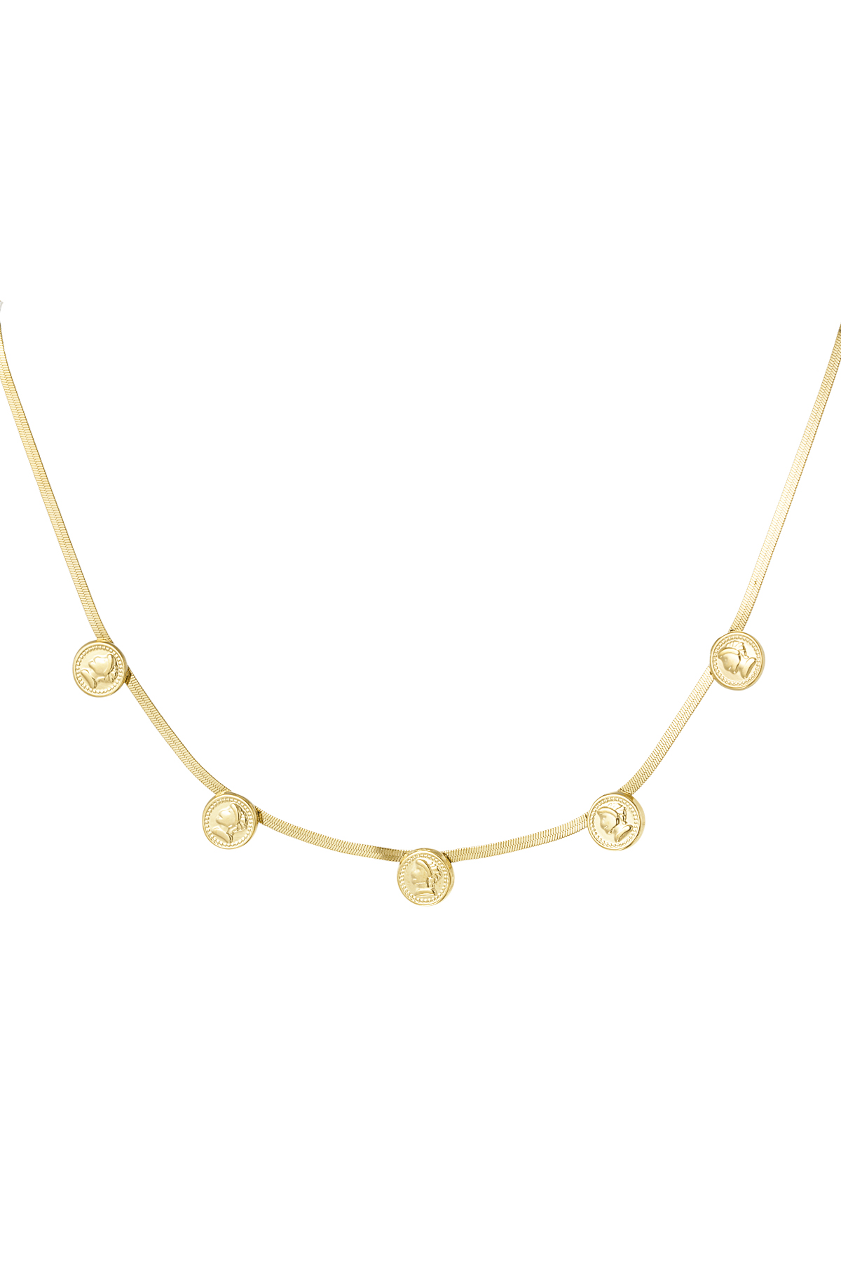 collier chaîne plate coin h5 