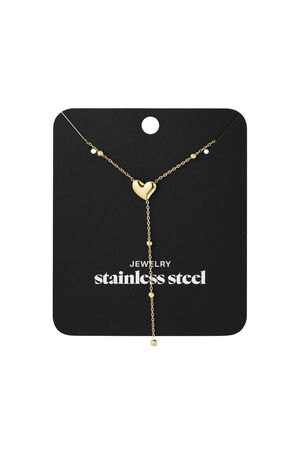 collana cuore con palline h5 Immagine3