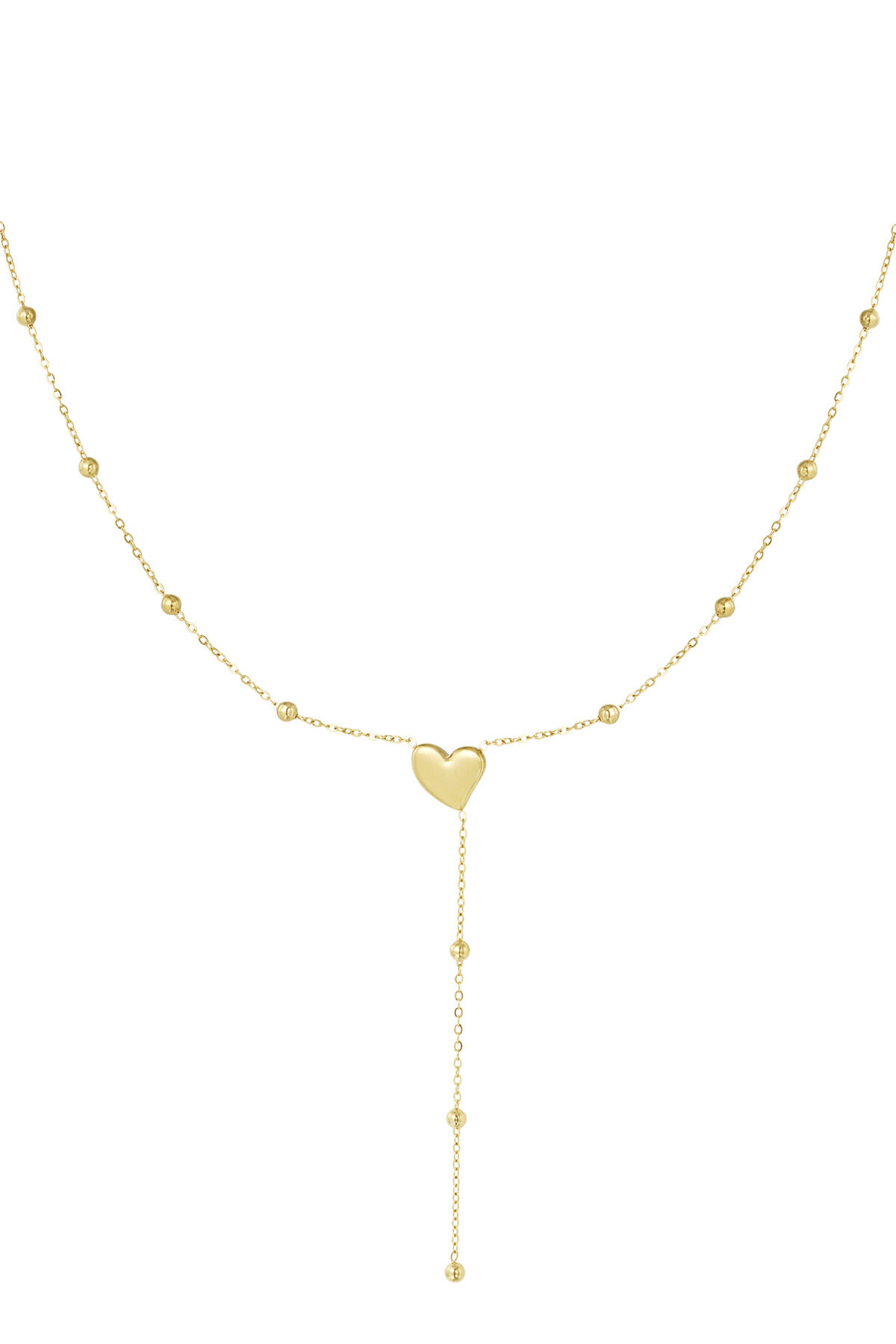 Heart Necklace With Balls