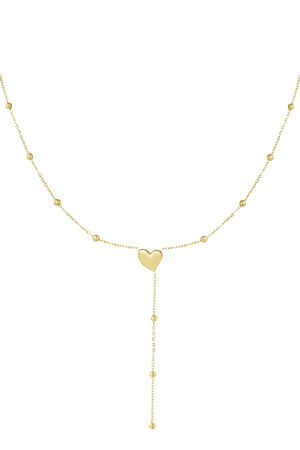 collana cuore con palline h5