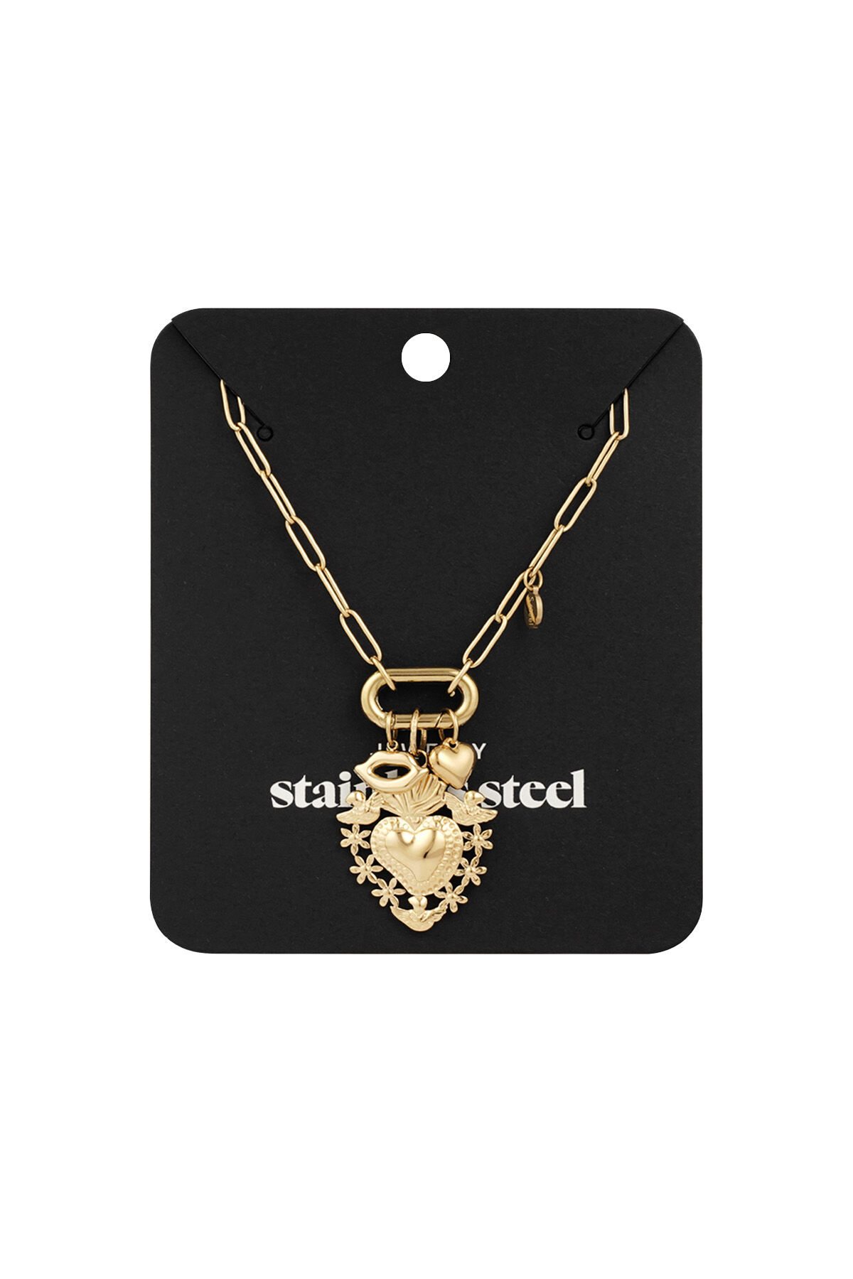 Collar Charm Haven - dorado h5 Imagen3