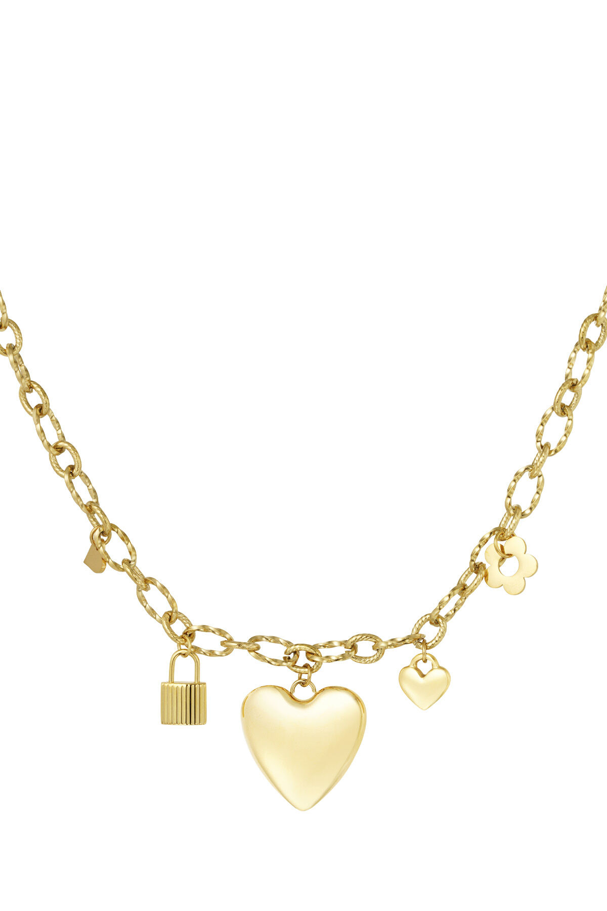 locked love charm necklace 2