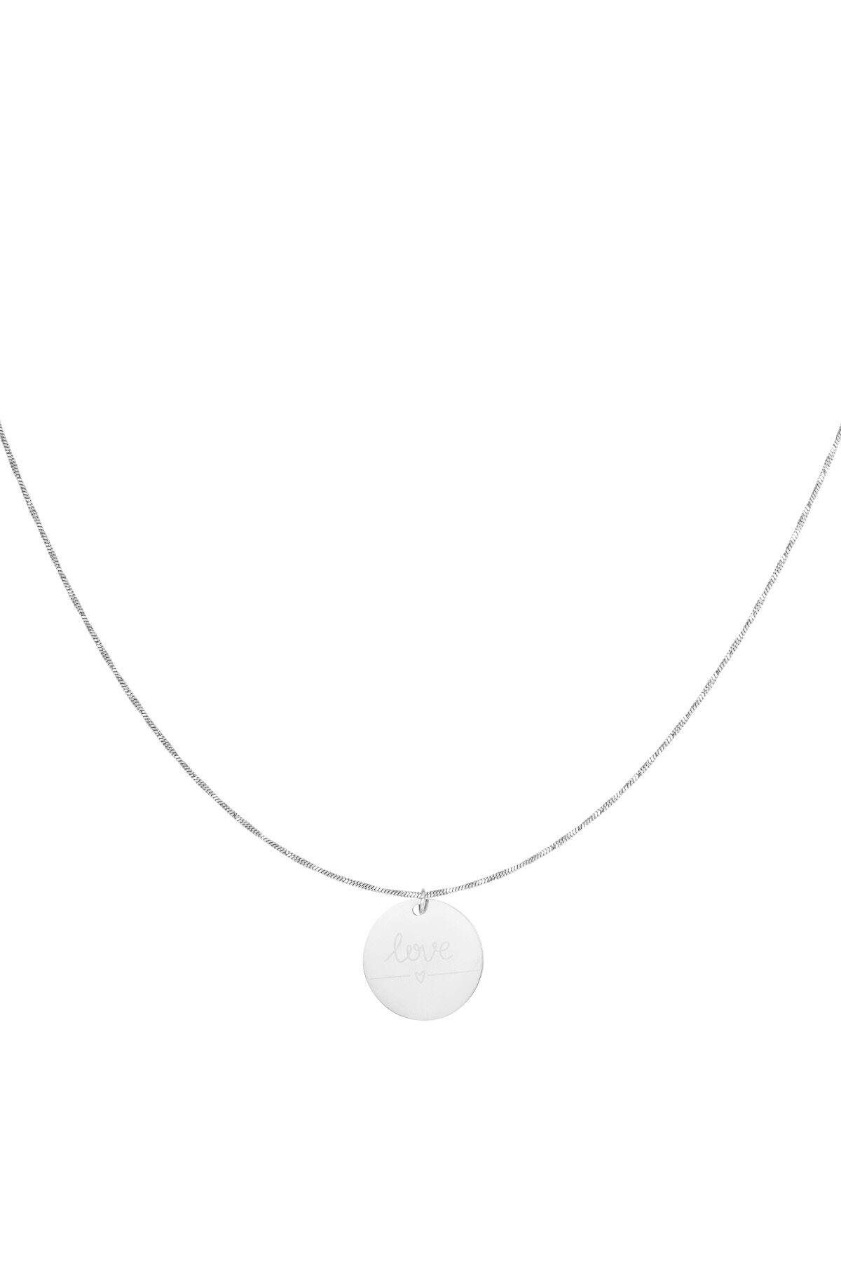 collana con moneta a cuore 