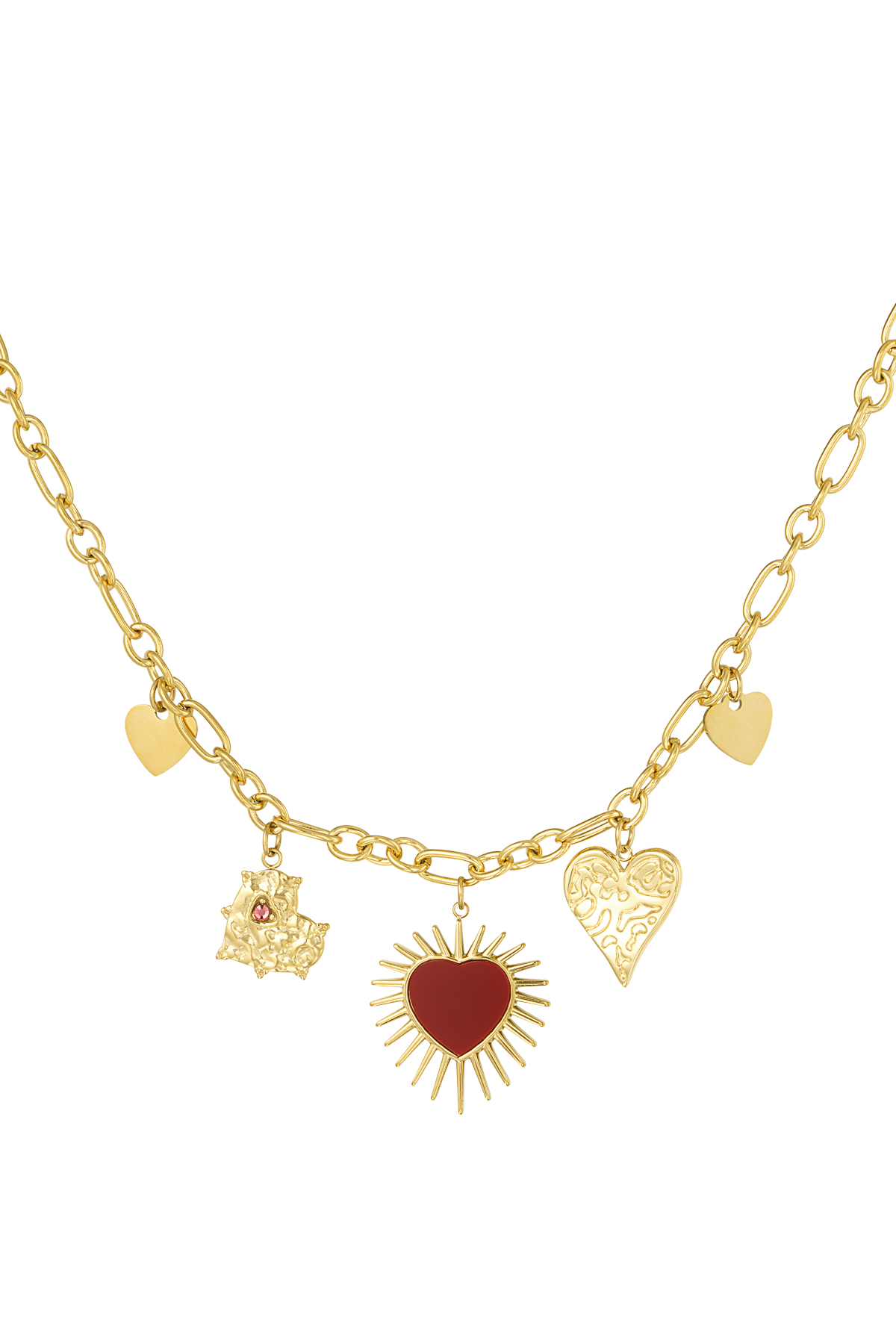 collier coeurs sans fin 