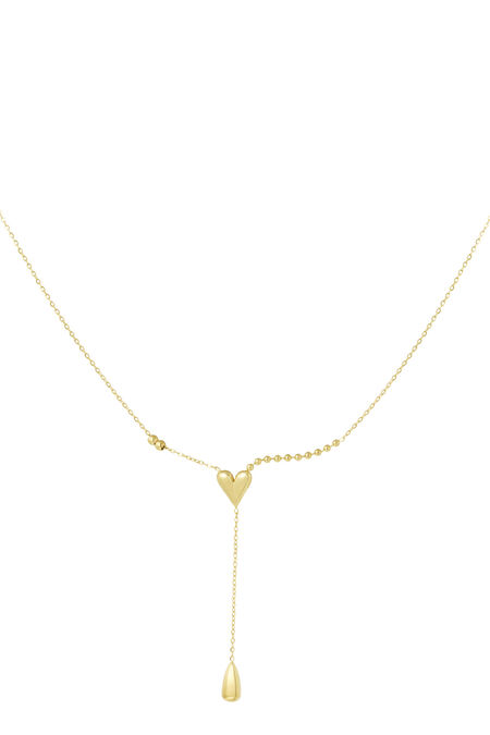 heart drop necklace