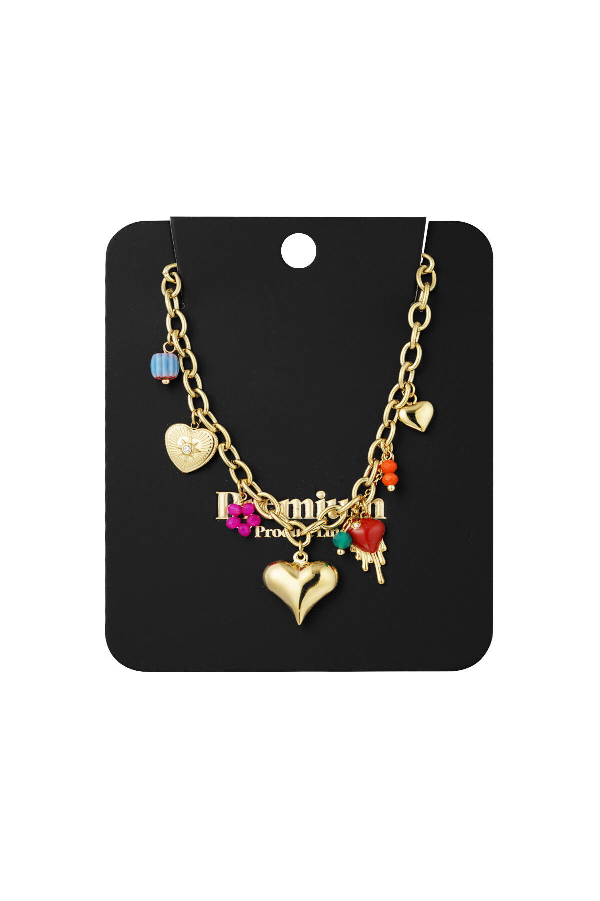 collana con ciondolo amanti brillano Immagine3
