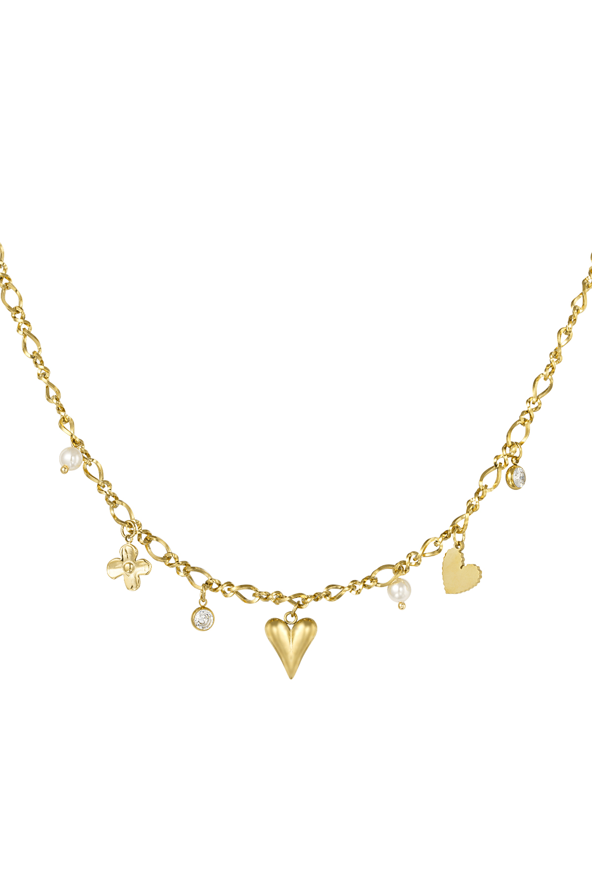collier amour scintillant 