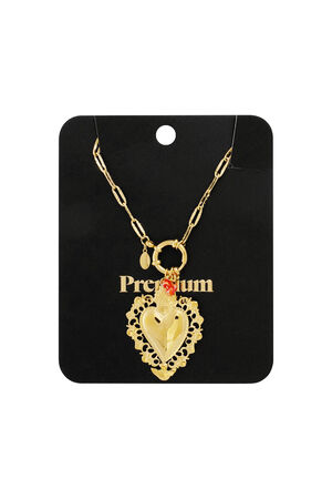 tropical heart charm necklace h5 Afbeelding3