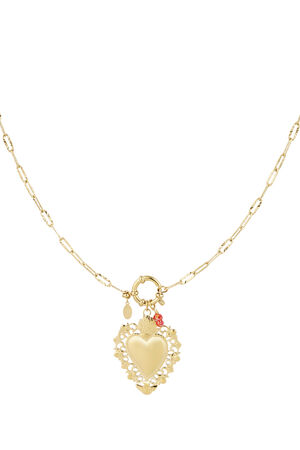 tropical heart charm necklace h5
