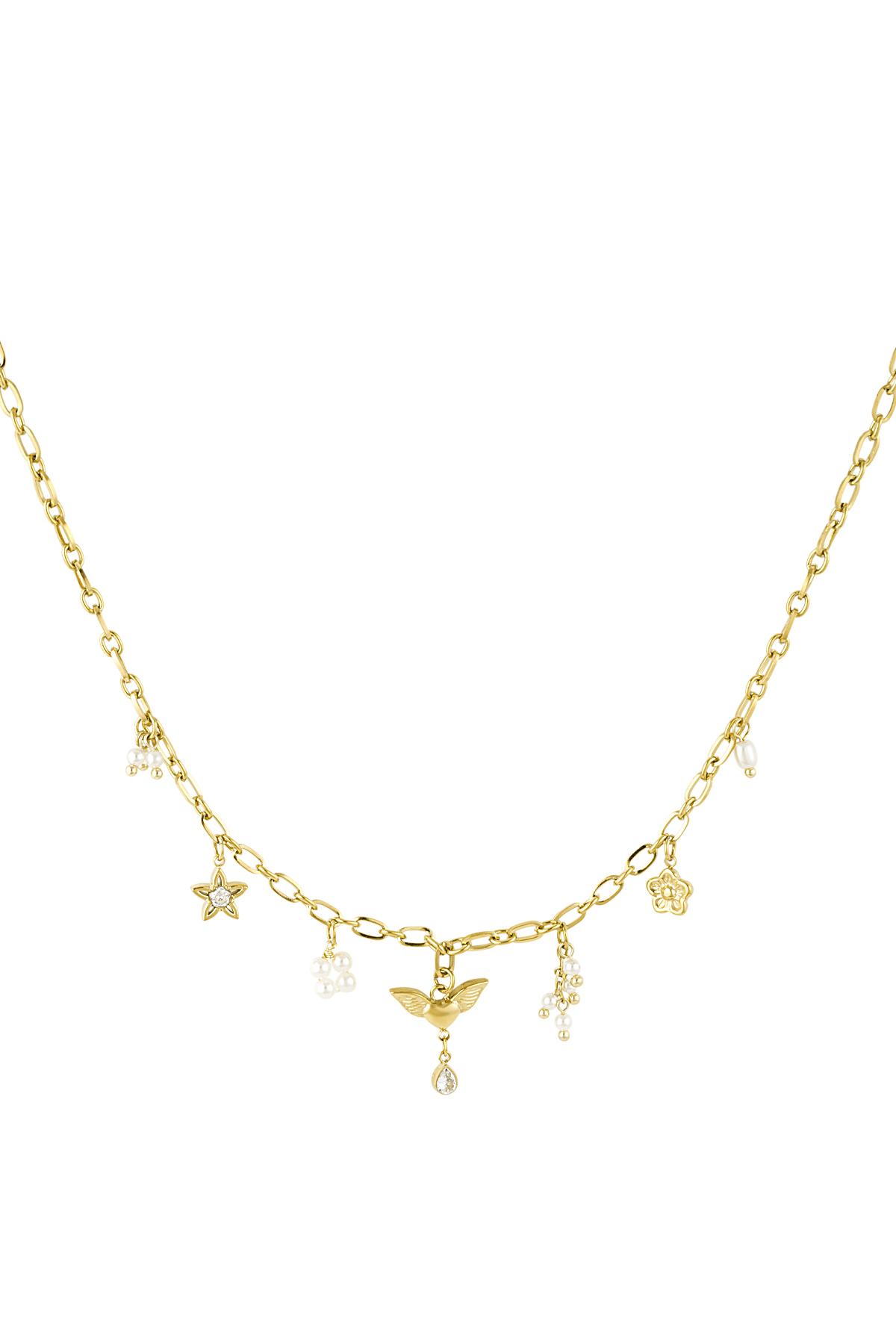 collier à breloques poussière d'ange 