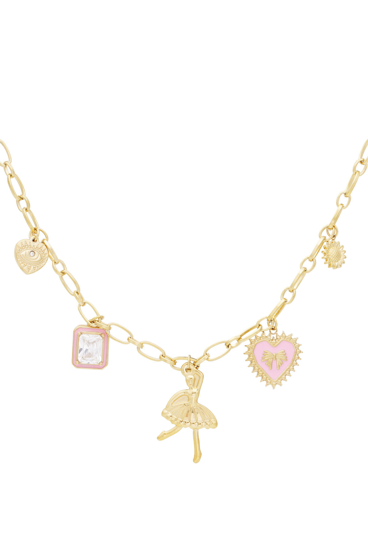 Collier à breloques danseuse colorée h5 
