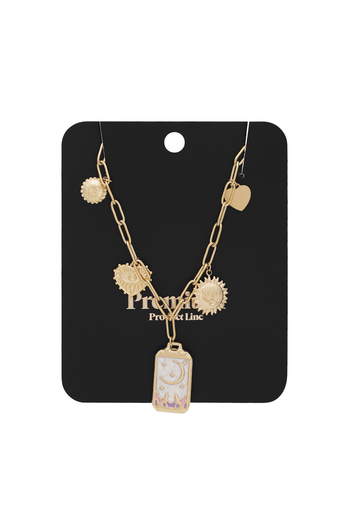 Collar Charm Luna Mágica - Color Oro h5 Imagen3